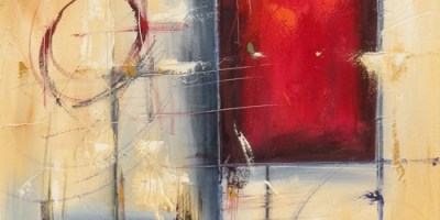 Diverge 20" x 20" Abstract Oil Painting by Cynthia Ligeros