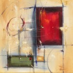 Diverge 20" x 20" Abstract Oil Painting by Cynthia Ligeros