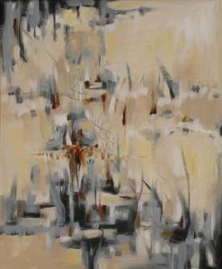 Dream of Light 20" x 24" Abstract Oil Painting by Cynthia Ligeros