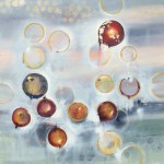 Mansions of the Sky 30" x 30" Abstract Oil Painting by Cynthia Ligeros