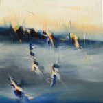 Moment of Twilight 18" x 18" Abstract Oil Painting by Cynthia Ligeros Moment of Twilight 18" x 18" Abstract Oil Painting by Cynthia Ligeros