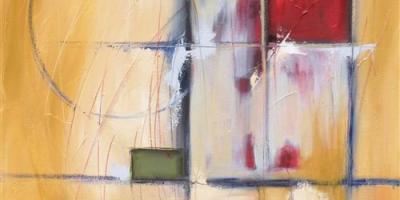 Nascent 20" x 20" Abstract Oil Painting by Cynthia Ligeros