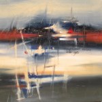 Promises 24" x 24" Abstract Oil Painting by Cynthia Ligeros