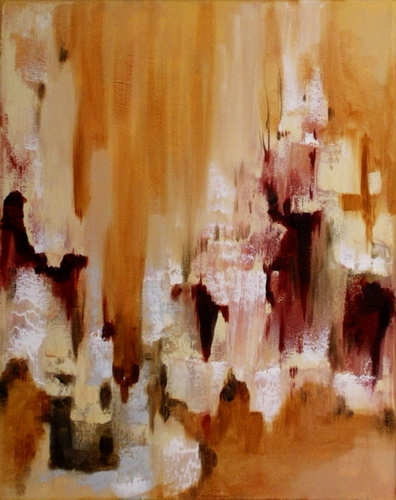 Revelation 11" x 14" Abstract Oil Painting by Cynthia Ligeros