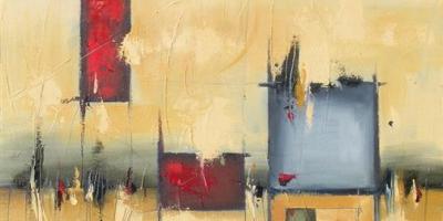 Seclude 20" x 20" Abstract Oil Painting by Cynthia Ligeros