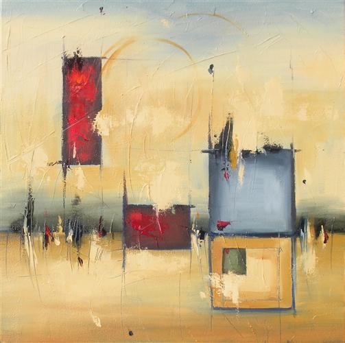 Seclude 20" x 20" Abstract Oil Painting by Cynthia Ligeros