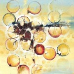 Shimmer of Dusk 20" x 20" Abstract Oil Painting by Cynthia Ligeros