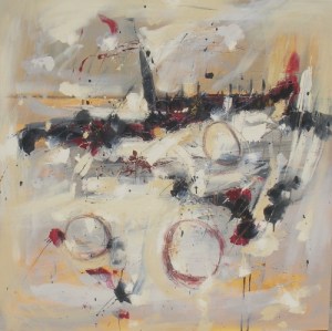 Breathless Glimpse 40″ x 40″ Abstract Oil Painting