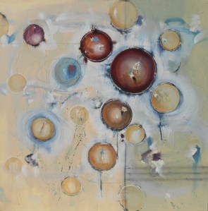 Silent October 36" x 36" Abstract Oil Painting