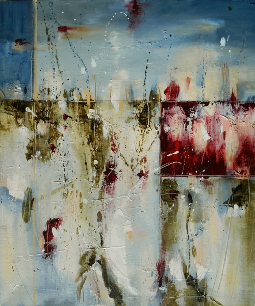 Sweet Sorrow 24" x 20" Abstract Oil Painting