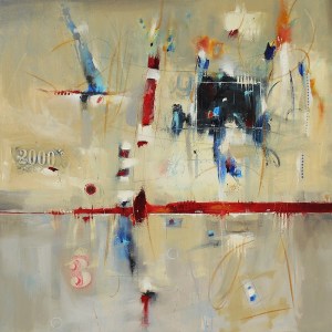 2039 40x40 Abstract Oil Painting