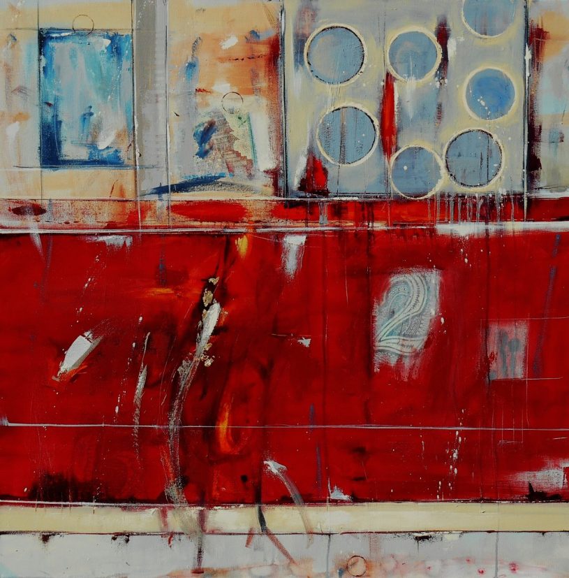 Tomorrow Blooms 36x36 Abstract Oil Painting