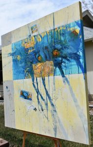 Side view of Take On The World