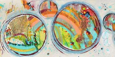 Chasing Rainbows 12"x36"