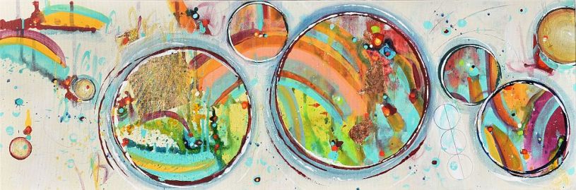 Chasing Rainbows 12"x36"